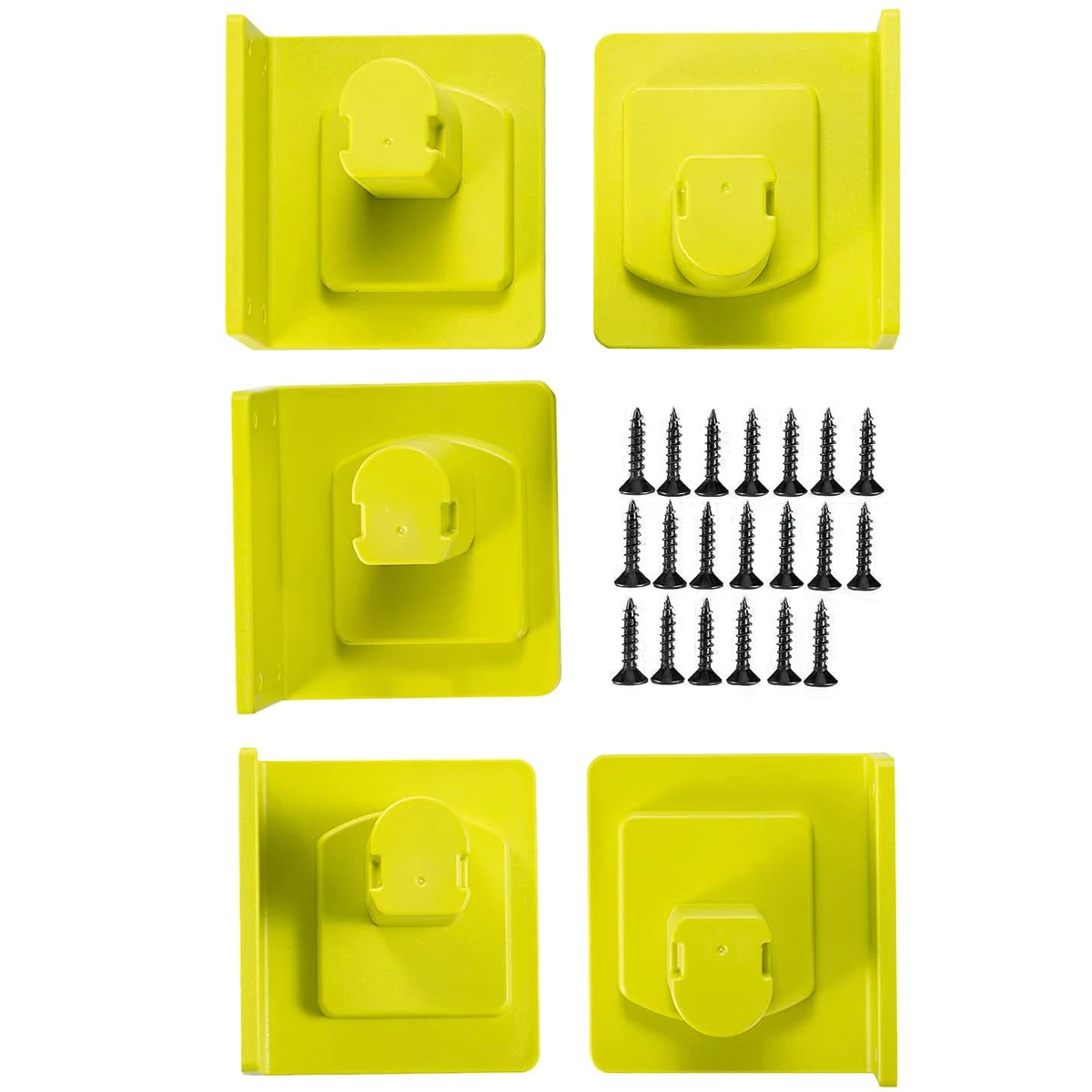 5 Pack Wall Mount Machine Storage Rack Battery Tool Holder Drill Holder for Workshop Garage Suitable for RYOBI P103 P107 P108