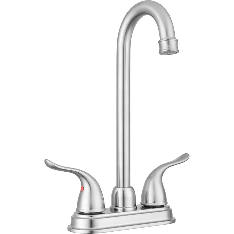 High-Rise Bar/Galley Swivel Faucet - 2-Handle (Brushed Satin Nickel)