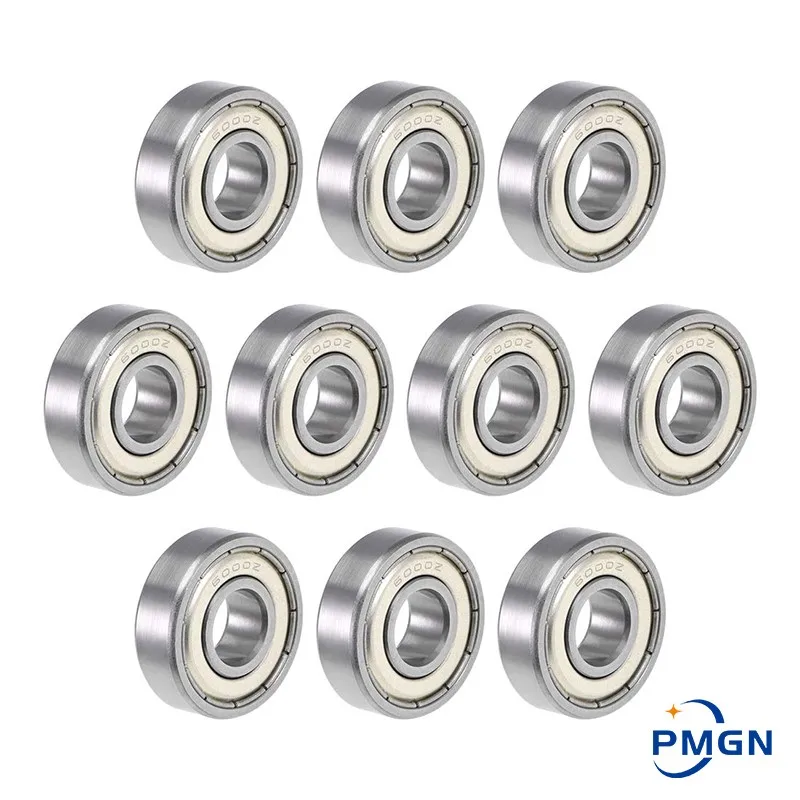 10Pcs Bearing 6000ZZ ABEC-5 10x26x8 mm High Speed Low Noise Deep Groove 6000 ZZ 2z Ball Bearings for Electric Motor Application