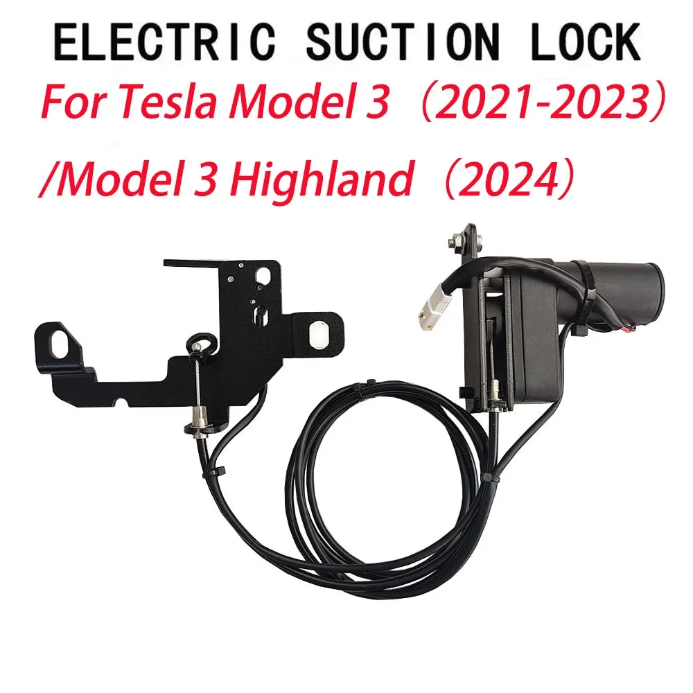 Electric Soft Closing Lock Front Trunk Spare Box Cover Auto Adsorption Suction Door Closer for Tesla Model 3 Y 2021-24 Highland view 4