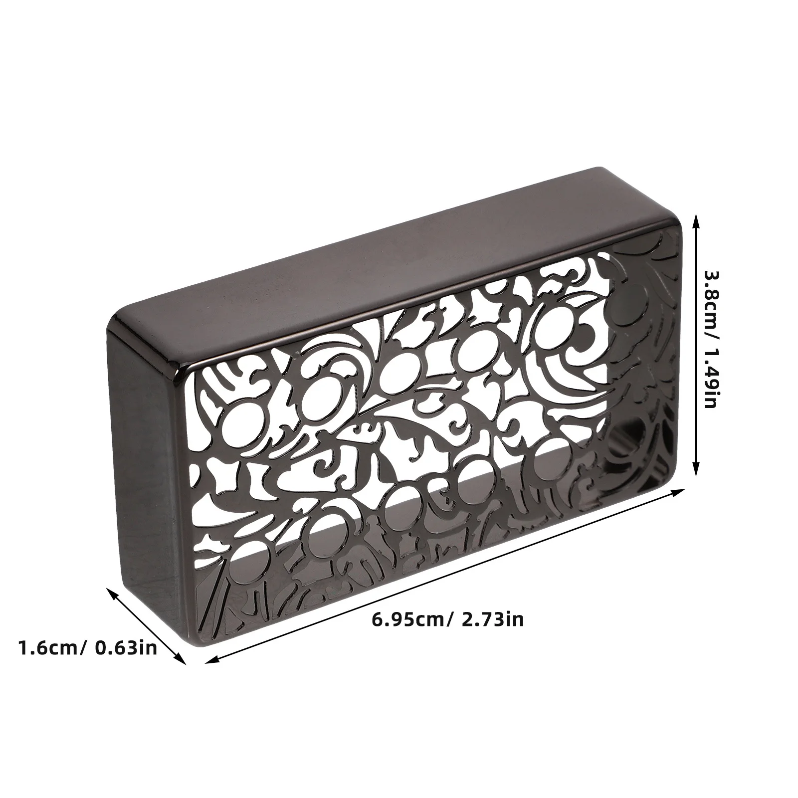 2 قطعة لاقط الغيتار الكهربائي يغطي 12 حفرة منقوشة إطارات معدنية ل الرقبة جسر لاقط استبدال أجزاء قوي DIY بها بنفسك