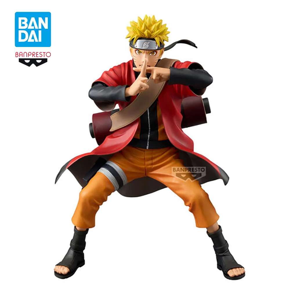 Original BANDAI Banpresto Grandista Uzumaki Naruto Sennin Moodo PVC Anime Figure Action Figures Model Toys