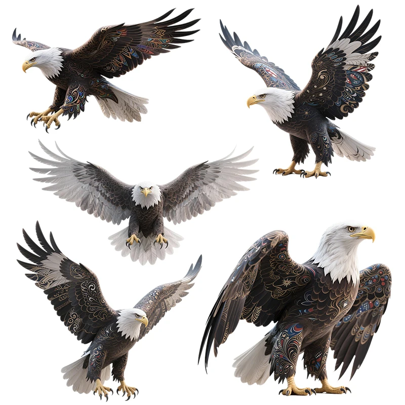 Three Ratels CEE35  soaring eagle with outstretched wings wall stickers for home decoration car decals
