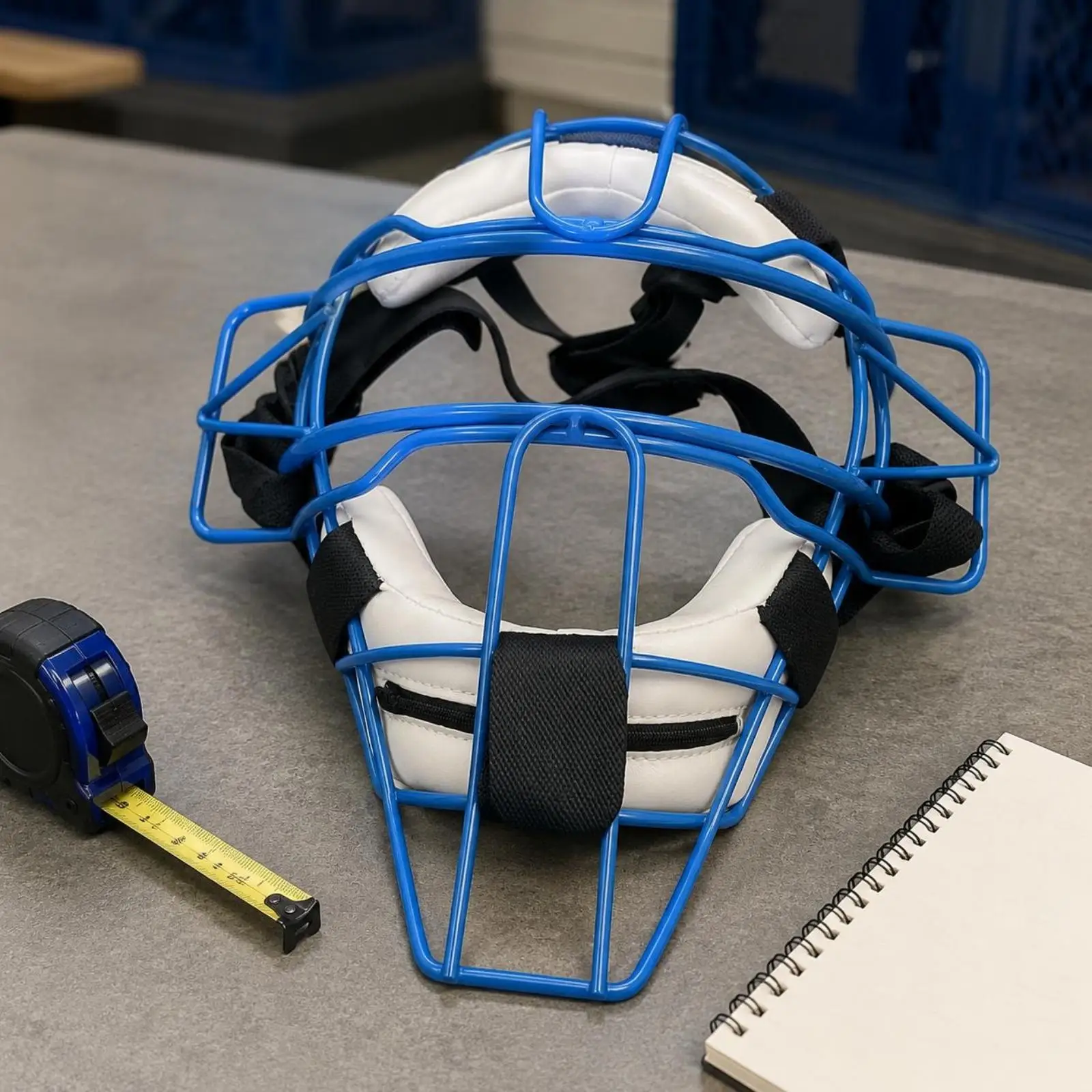 catcher-baseball-protector-metal-frame-facial-guard-with-comfort-straps-face-mask-for-youth-baseball-field-protection