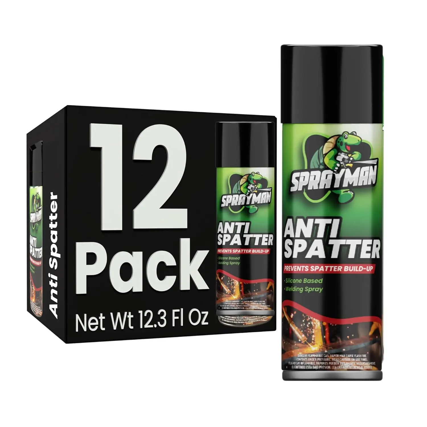 

Anti-Spatter Welding Spray - 12 Pack for MIG/TIG, Prevents Splatter, Non-Flammable, Extends Tool Life
