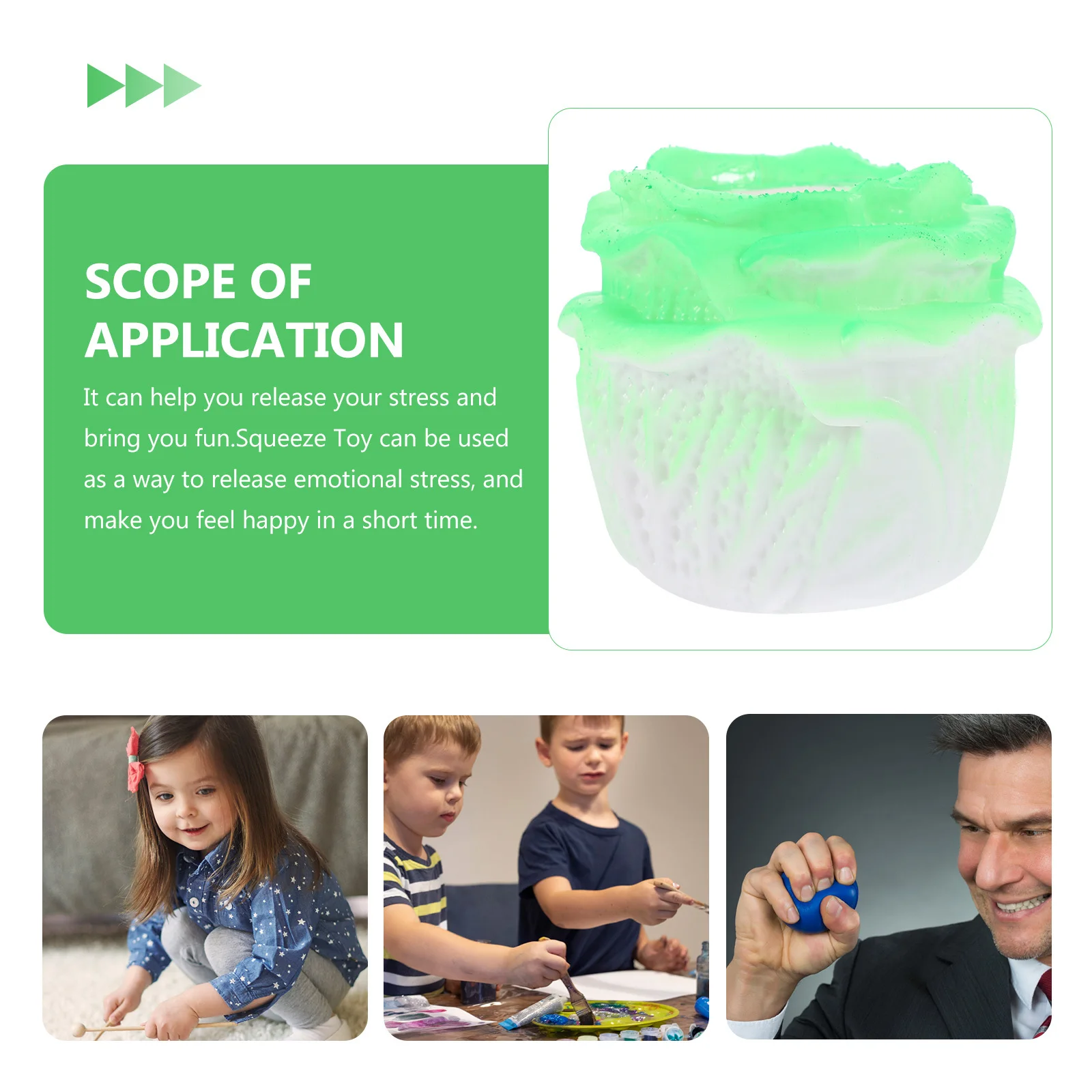 3 قطعة خنزير الملفوف ضغط Tpr بسط الإجهاد الإغاثة اللعب الحسي للقلق مضحك الحيوان على شكل تخفيف الضغط الصغيرة #1