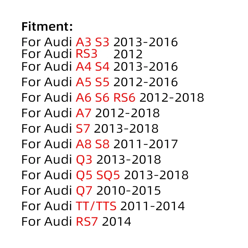 For Audi steering wheel paddle shift Extension Audi A3 S3 RS3 S4 A4 A5 S5 A6 S6 RS6 7 A7 S7 A8 S8 Q5 Q7 TT TTS Audi accessories