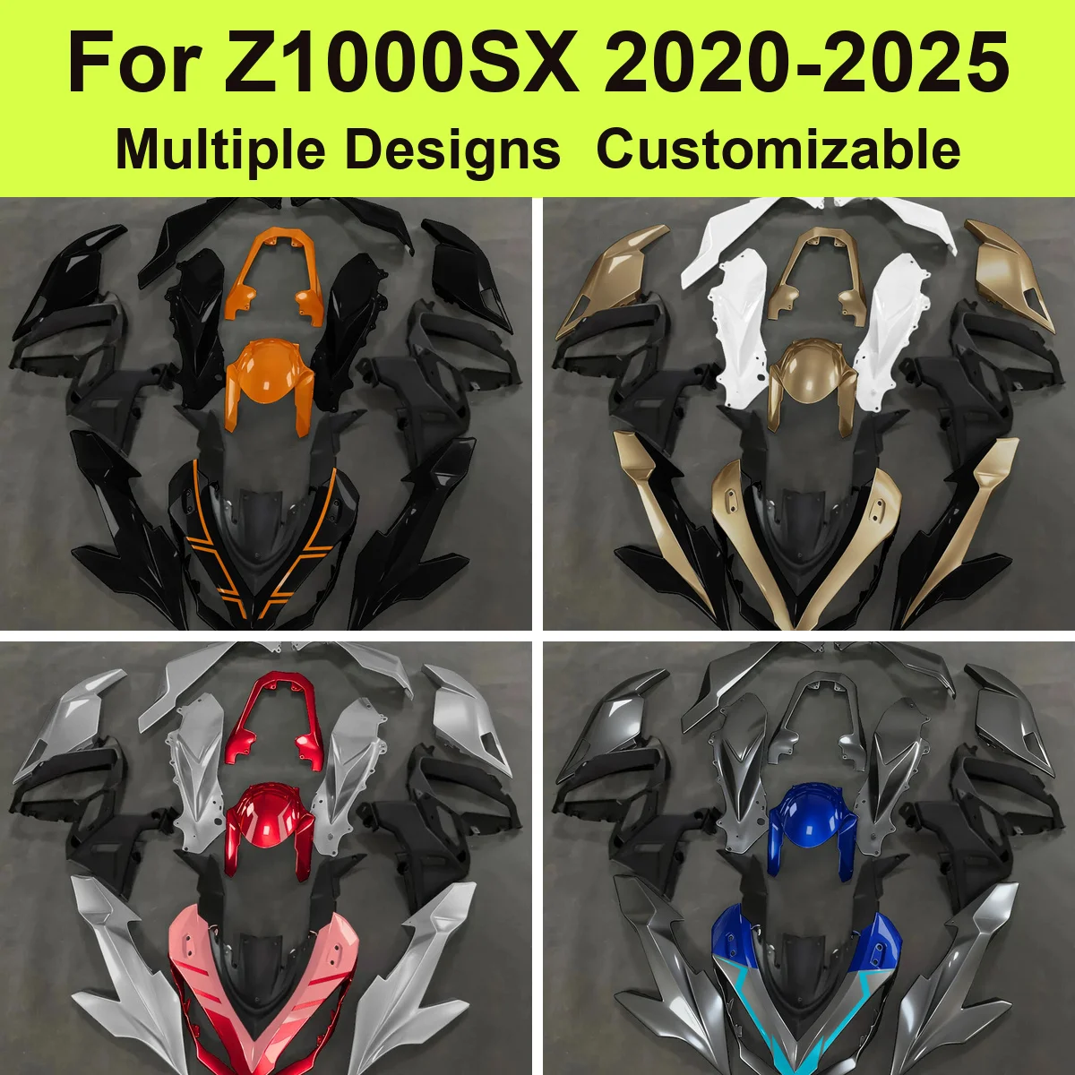 Fit for Z1000SX 2020-2025 ZXT02K Bodywork Fairing Kit 1043cc Injection Moulding ABS Cowls Panels Replacement Spares