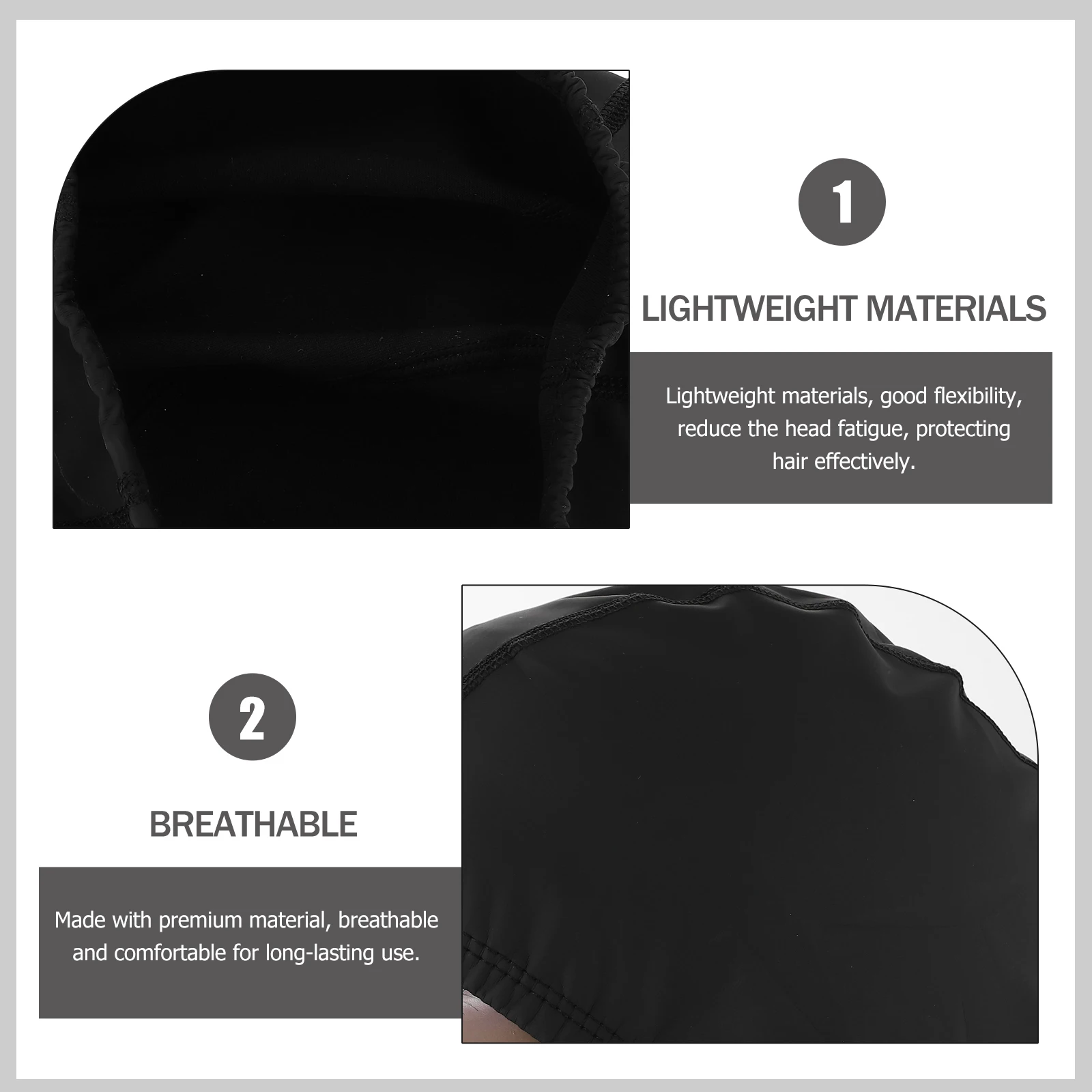 

PU Swimming Hat Unisex Waterproof High Elasticity Breathable Comfortable Large Size Design No Odor Quick Dry Stylish Swim