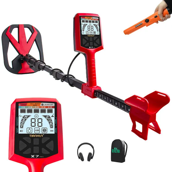 

Metal Detectors Gold X7 Professional Metal Detectors High Performance Long Range Gold Detect Archaeological Treasures Detectors