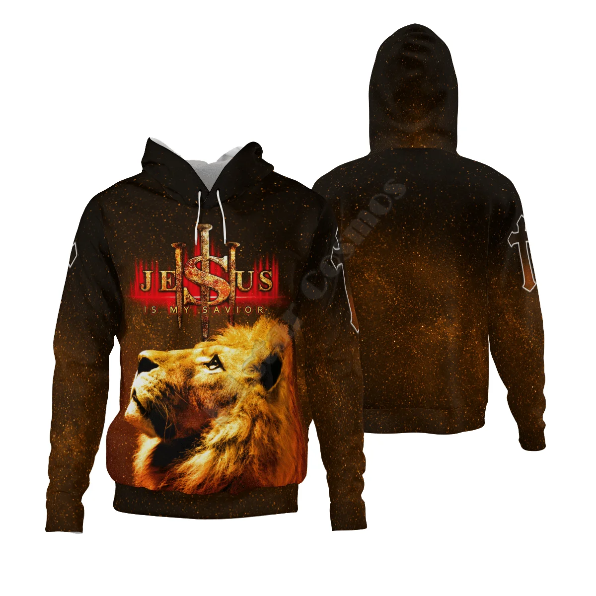 PLstar Cosmos Mens for women Jesus Is My Savior Christian Christ Jesus God 3D printed Hoodies Casual hoodies Streetwear