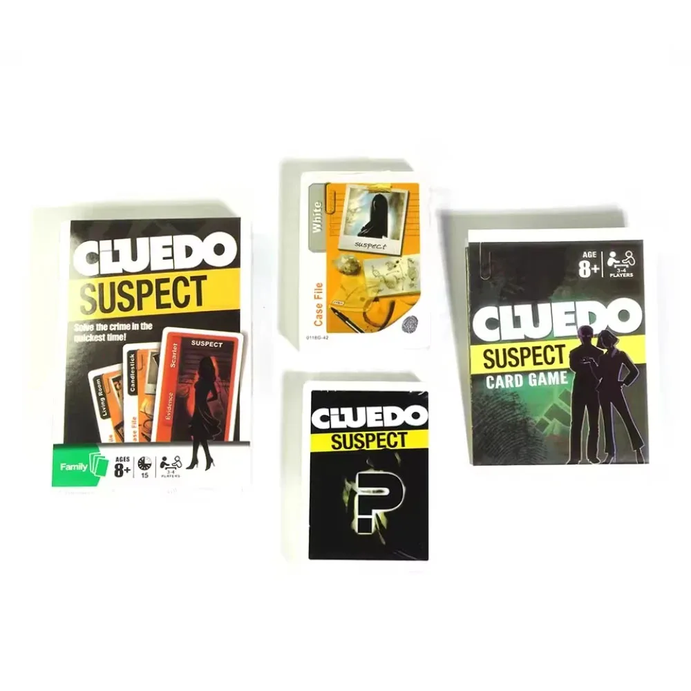 لعبة بطاقات Cluedo المشتبه بهم كل متعة Clue Clue Do Suspect Multiplayer Interactive Family Party Game Board Deck