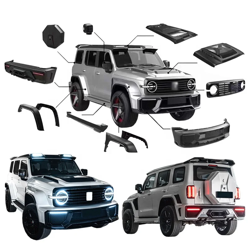 High Quality New Off‑Road Body Kit Front Rear Bumper Engine Covers Side Skirt Fit for Tank 300