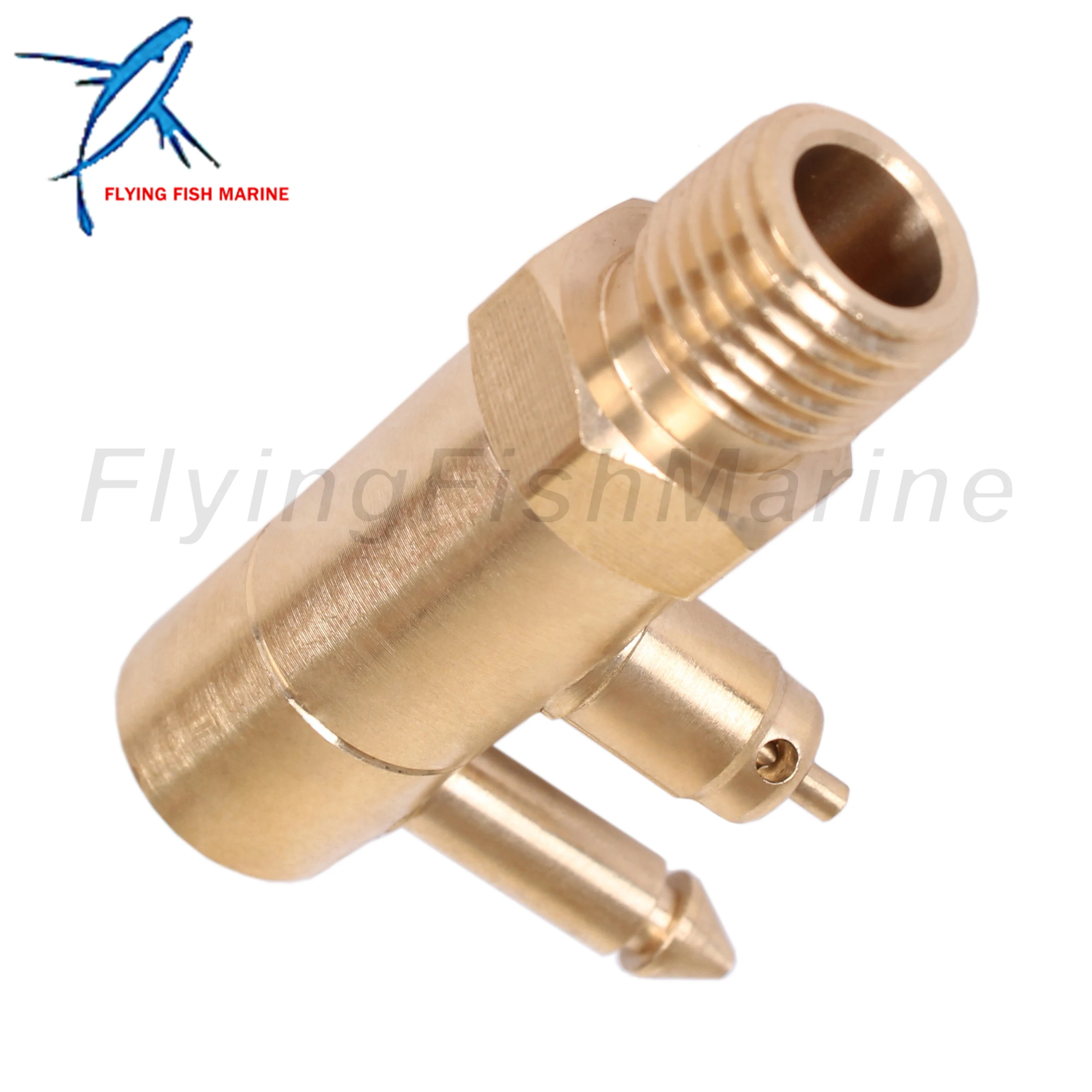 Outboard Motor Fuel Line Connector Fitting 8897-6 Brass Quick-Connect Fitting 1/4Inch NPT Male Thread for Yamaha, Tank Side Male