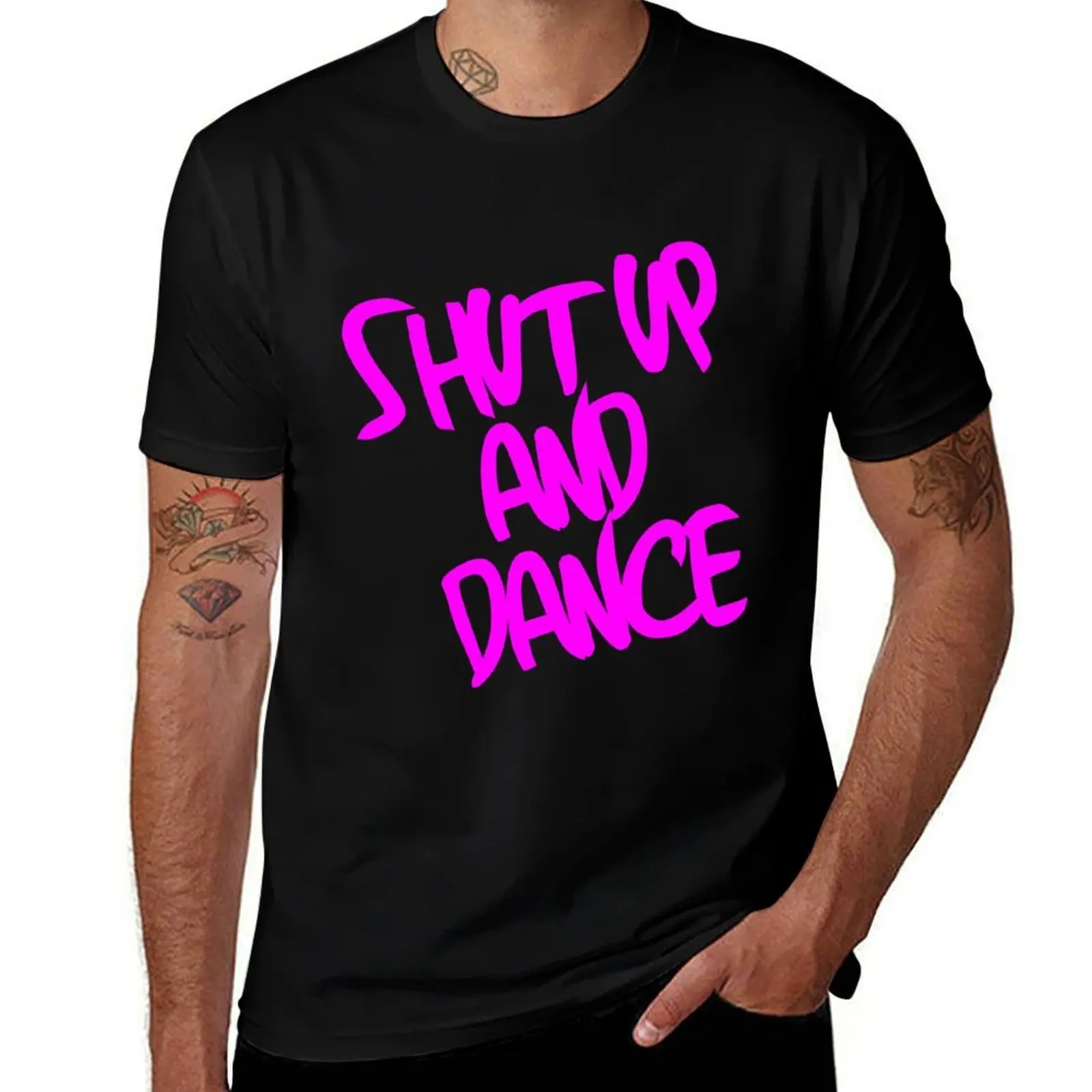 

Shut Up And Dance - Pink T-Shirt man tshirt t shirt man luxury T-Shirt