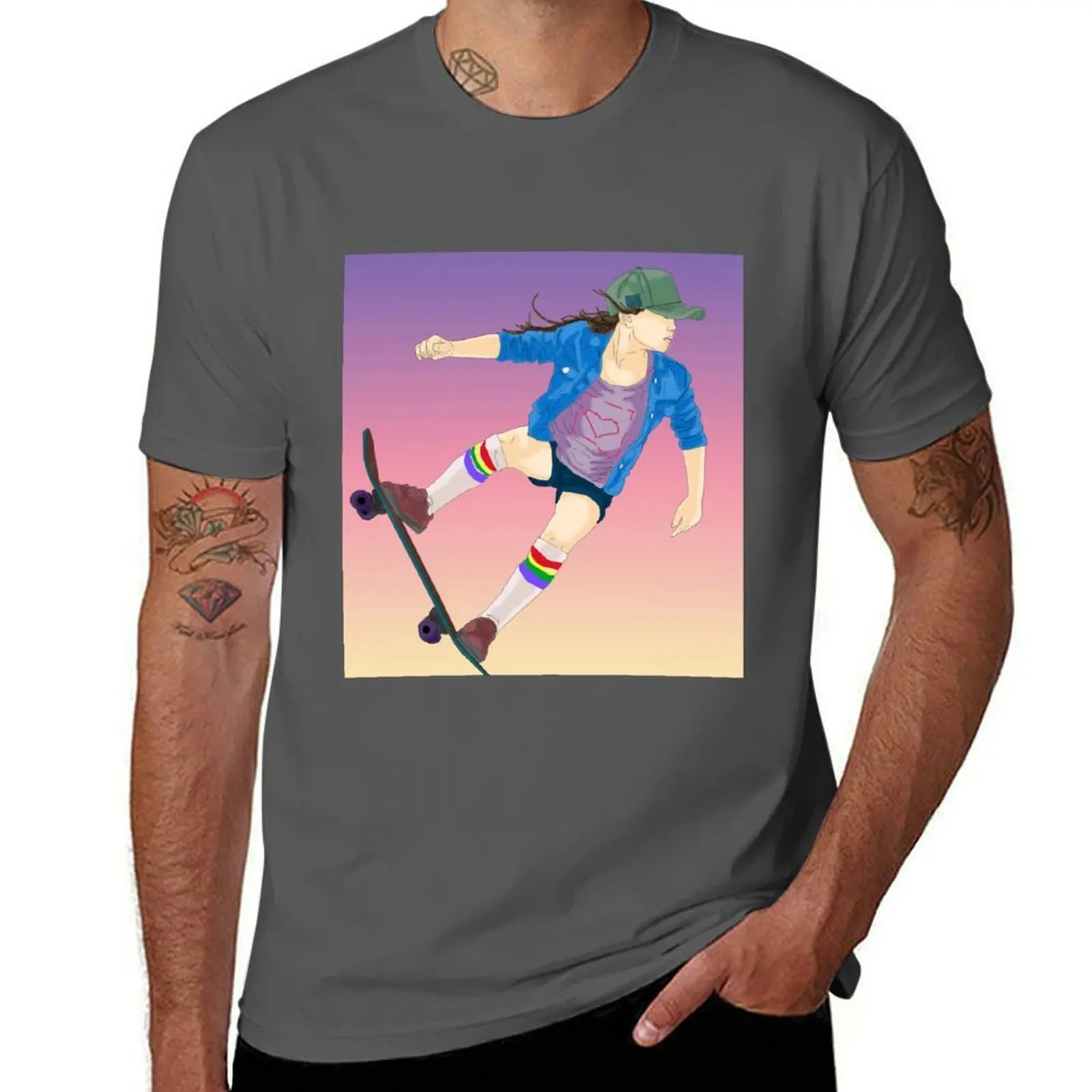 Sky Brown T-Shirt Christmas Casual Tee Shirt