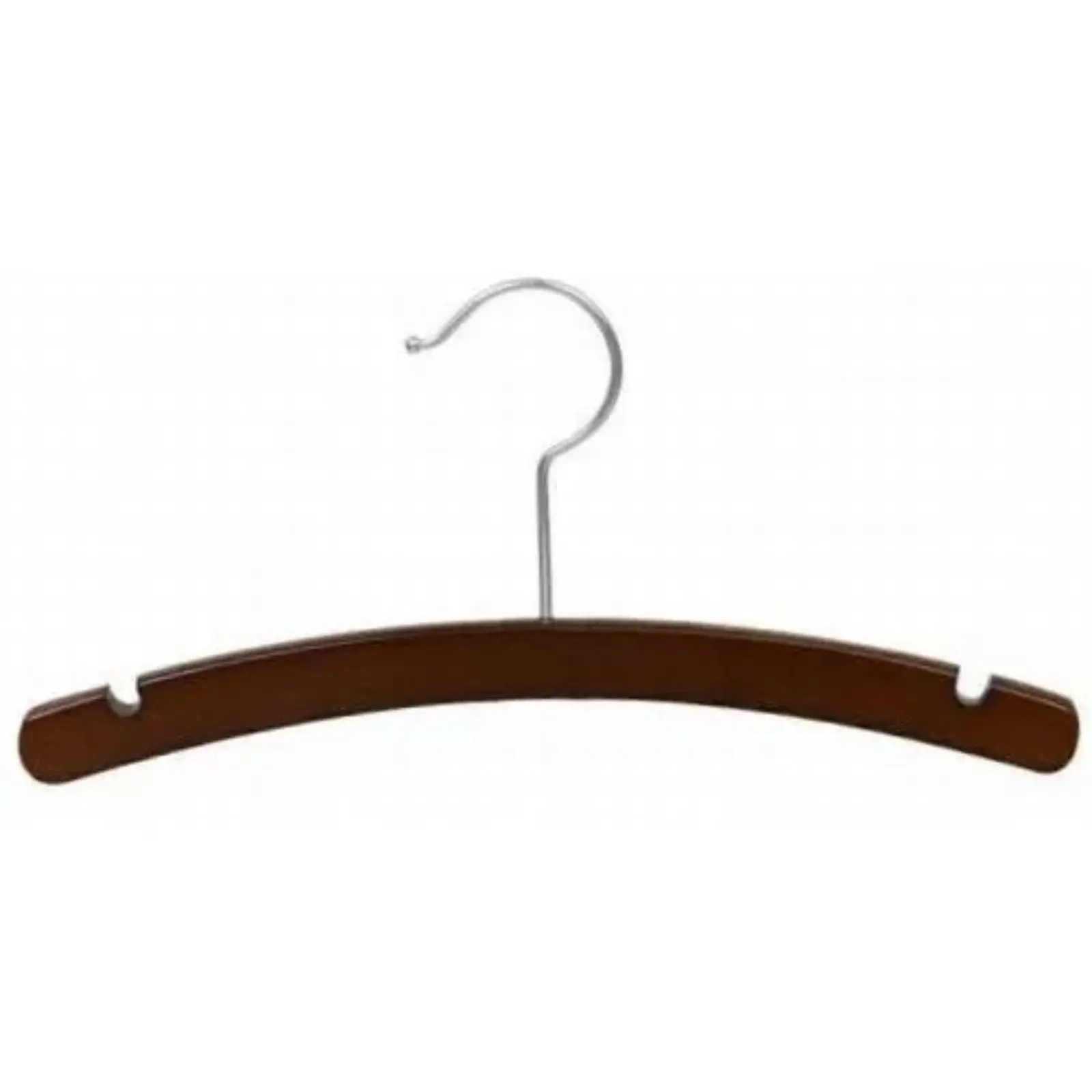 

Only Hangers 14 inch Walnut Arched Hangers (Set of 10)-