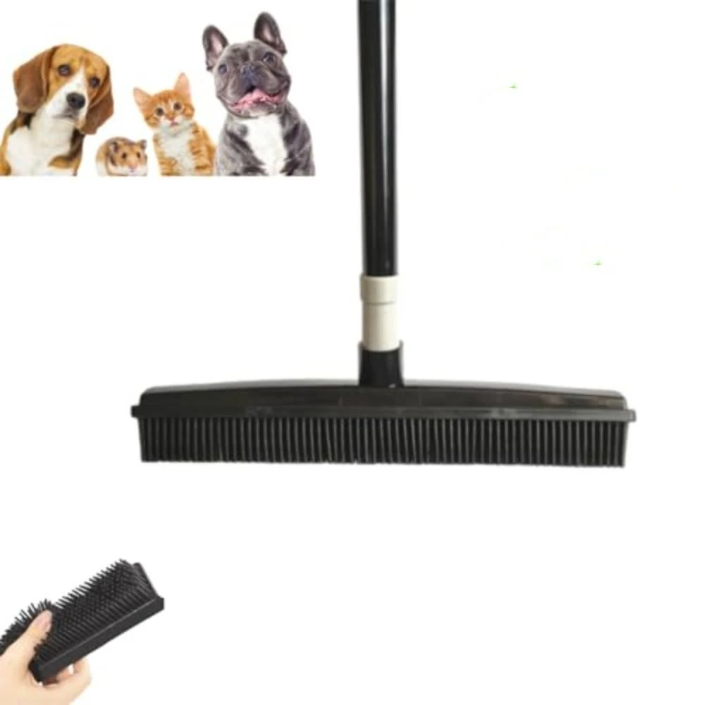 Hot Long Handle Pet Fur Removal Broom Hair Lint Removal Telescopic Bristles Magic Clean Sweeper Floor Brush for Dog and Cat Hair