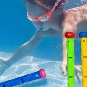 Set di giocattoli per giochi subacquei per bambini Set di giocattoli per immersioni subacquee per cartoni animati Gioco per immersioni Set di giocattoli per sport acquatici Accessori per piscine