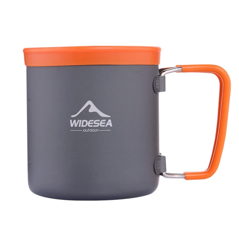 Widesea Camping Aluminum Cup Outdoor Mug Tourism Tableware Picnic Cooking Equipment Tourist Trekking Hiking