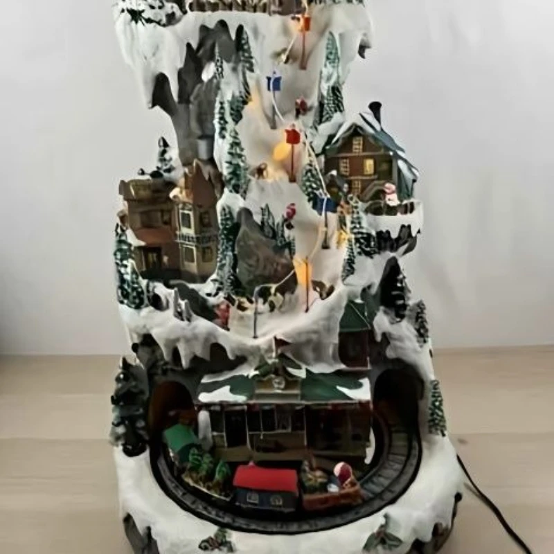 

Christmas resin ornament large Christmas tree decoration with lights