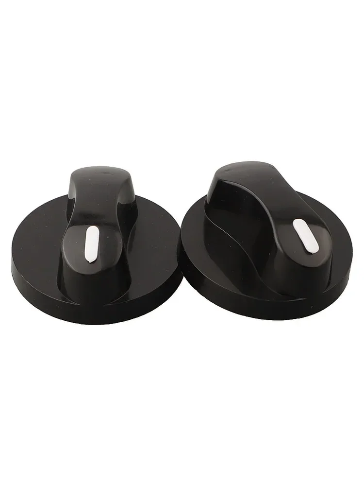 Manopola in plastica Interruttori rotanti Pezzi di ricambio di alta qualità Piano cottura Parte Apertura Pulsante di ricambio colore nero da 8 mm