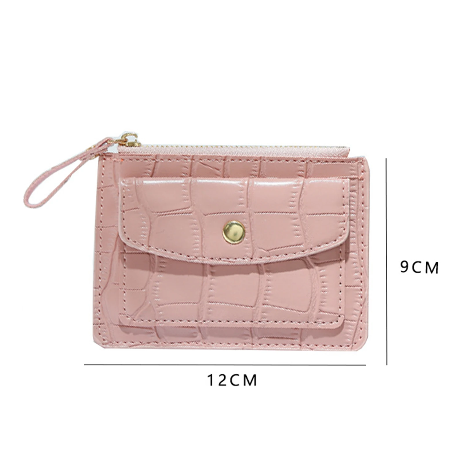 محافظ بطباعة تمساح للإناث ، حقيبة بطاقات وردية وسوداء ، محفظة عملات معدنية رائعة ، محافظ مدمجة ، تصميم عصري ، درجة عالية ، فاخرة