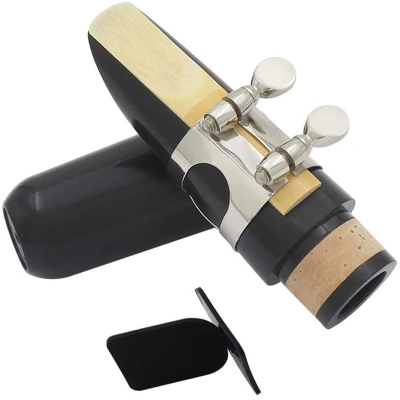 Quality Mouthpiece Kit, Includes Ligature+Clarinet Reed 2.5+Black Clarinet Mouthpiece Plastic Cap Musical Instrument Accessories