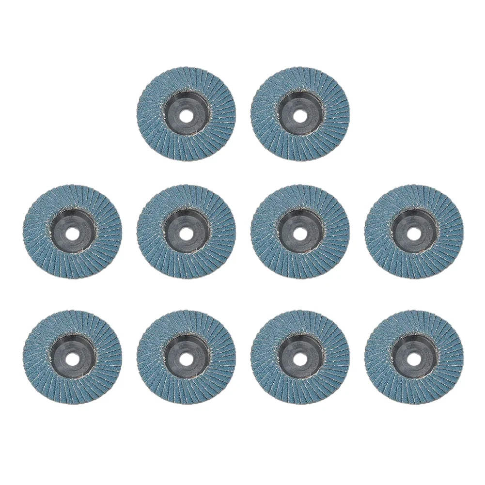 10pcs 3 Inch 75mm Grinding Wheel Flap Discs Angle Grinder Sanding Disc For Angle Grinder Grinding Wheels Cutting Abrasive Tool