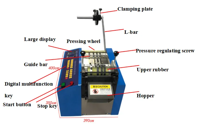 TMAX brand Heat Shrinkable Pipe Silicone Tube Rubber Pipe PVC Hose Automatic Cutter Cutting Machine