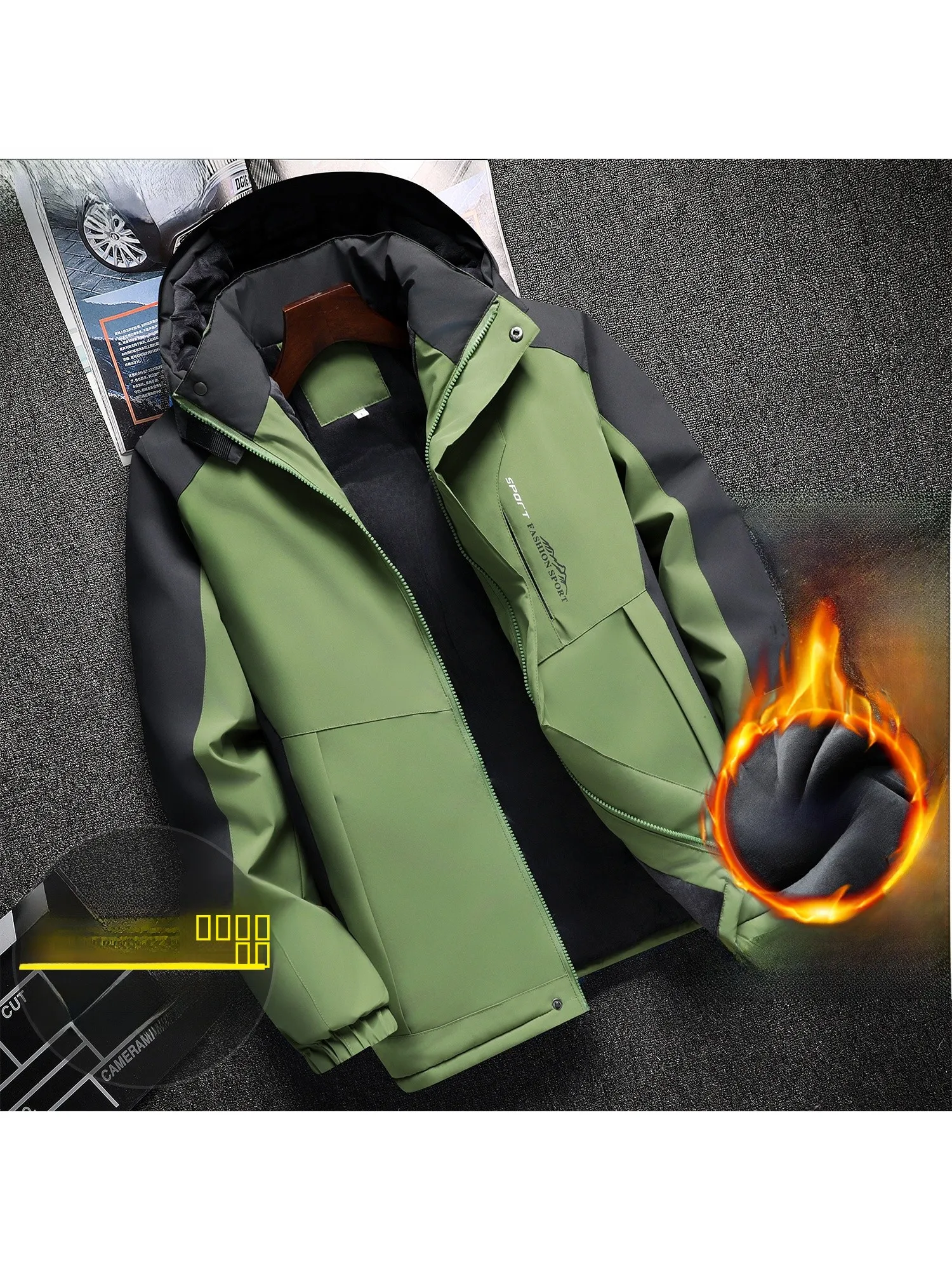 

Утепленная флисовая куртка для активного отдыха, ветрозащитная, водонепроницаемая рабочая одежда для мужчин и женщин, зимнее пальто из полиэфирного волокна для холодных условий