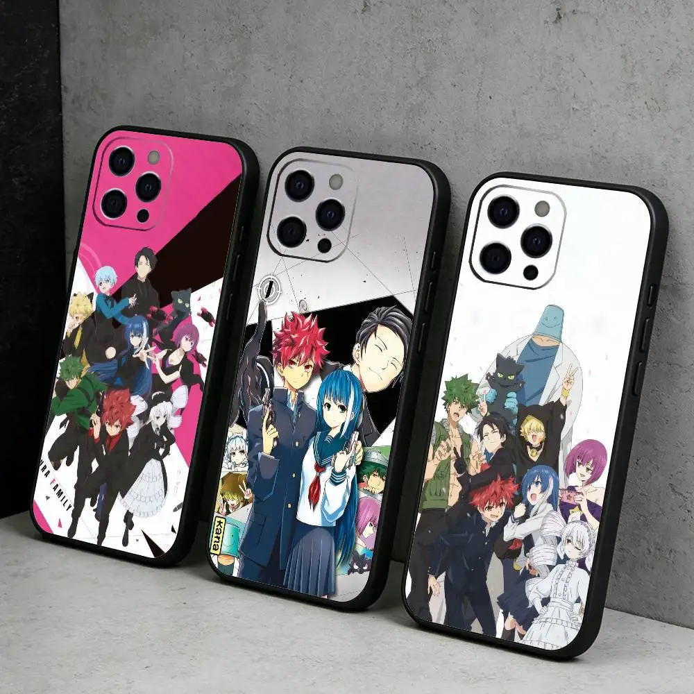 

M-Mission Y-Yozakura-ES Family Season2 Phone Case For iPhone17,16,15,14,13,12 Plus,Max Soft Silicone Black Cover