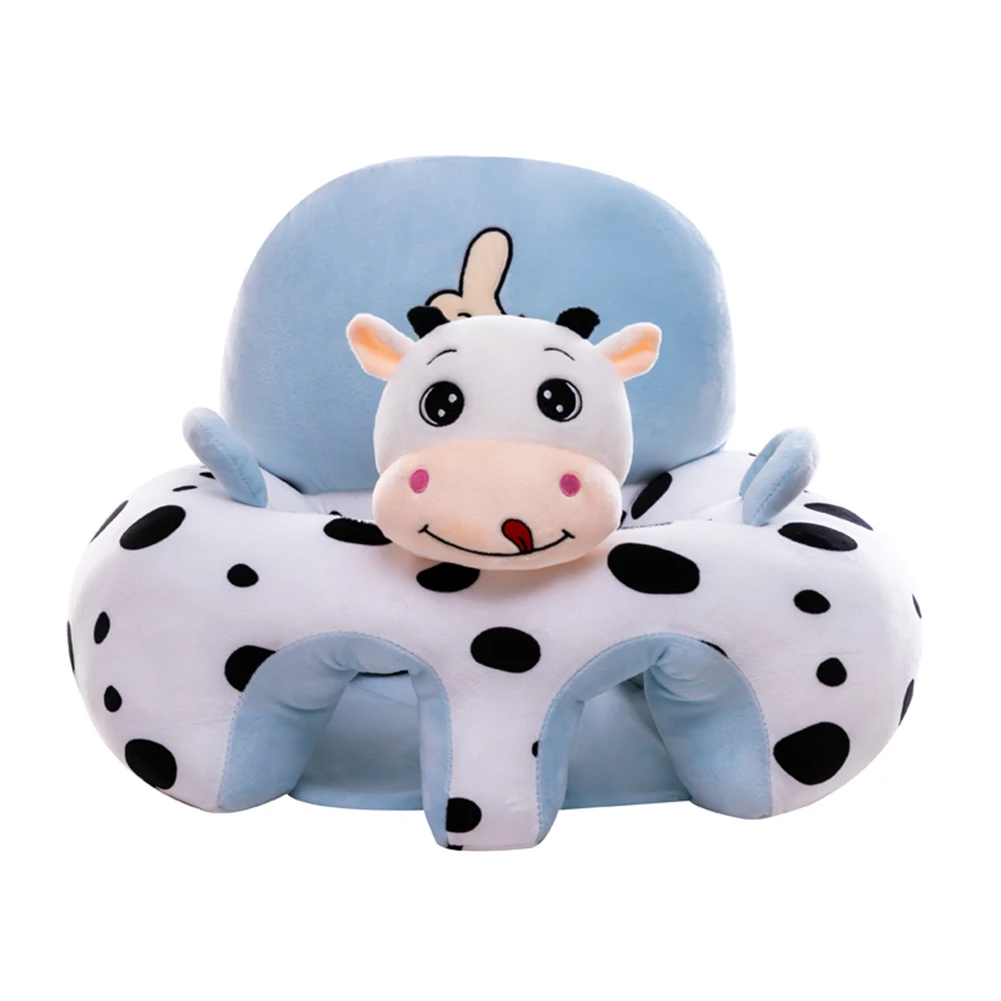 Baby Sofa Support Seat Cover Cartoon Animal Plush Learning To Sit Chair Cradle Cushion Child Seat Christmas Present Gift