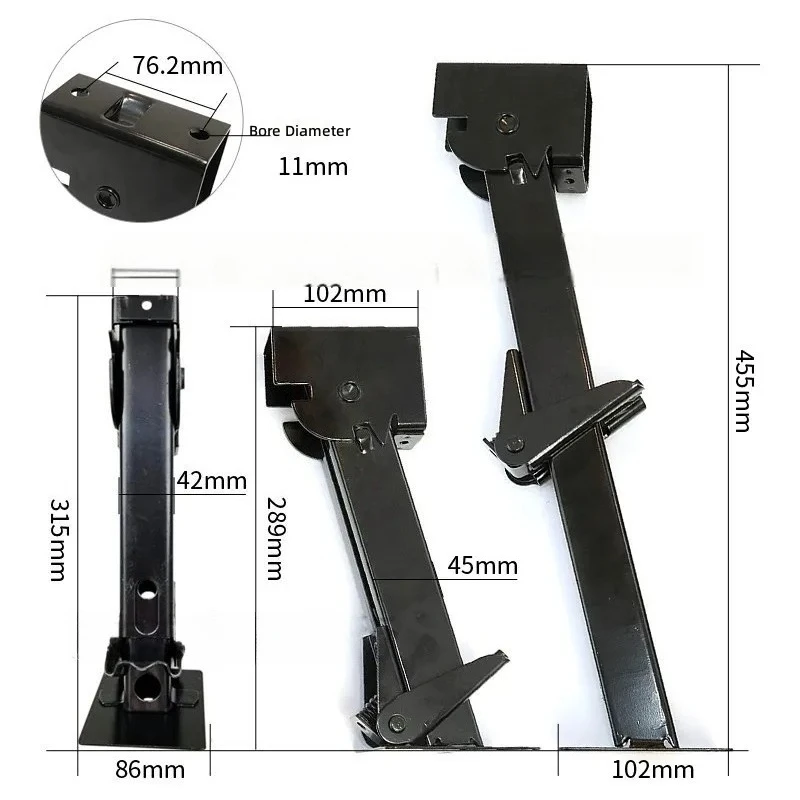 for RV Small Outriggers 1000 lbs Trailer Support Legs Jack Bracket Accessories