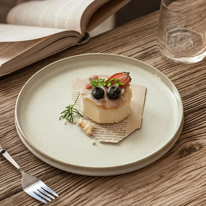 Creative Ceramic Dinner Plate Modern Minimalist Cutlery Restaurant Steak Pasta Plate Afternoon Tea Dessert Bowl Kitchen Utensils