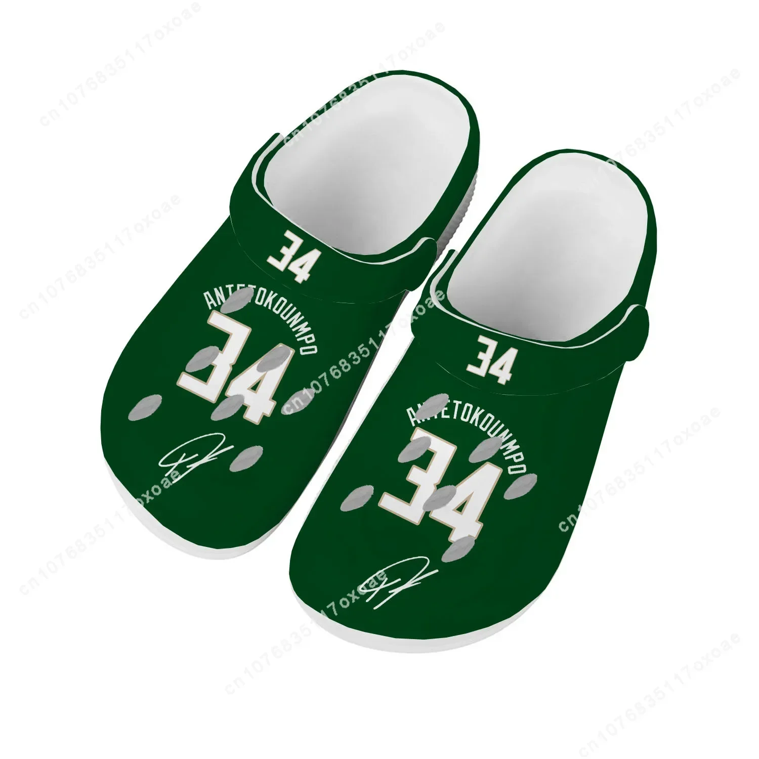 

Antetokounmpo basketball Home Clog Mens Women Youth Boy Girl Sandals Giannis NO 34 Shoes Custom Shoe Hole Slippers