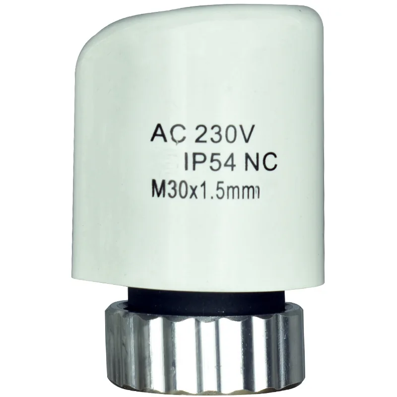 For Underfloor Heating Manifold Thermal Electric Actuator 230V Normally Close with Spot Indicator and 3 to 5 Min Time