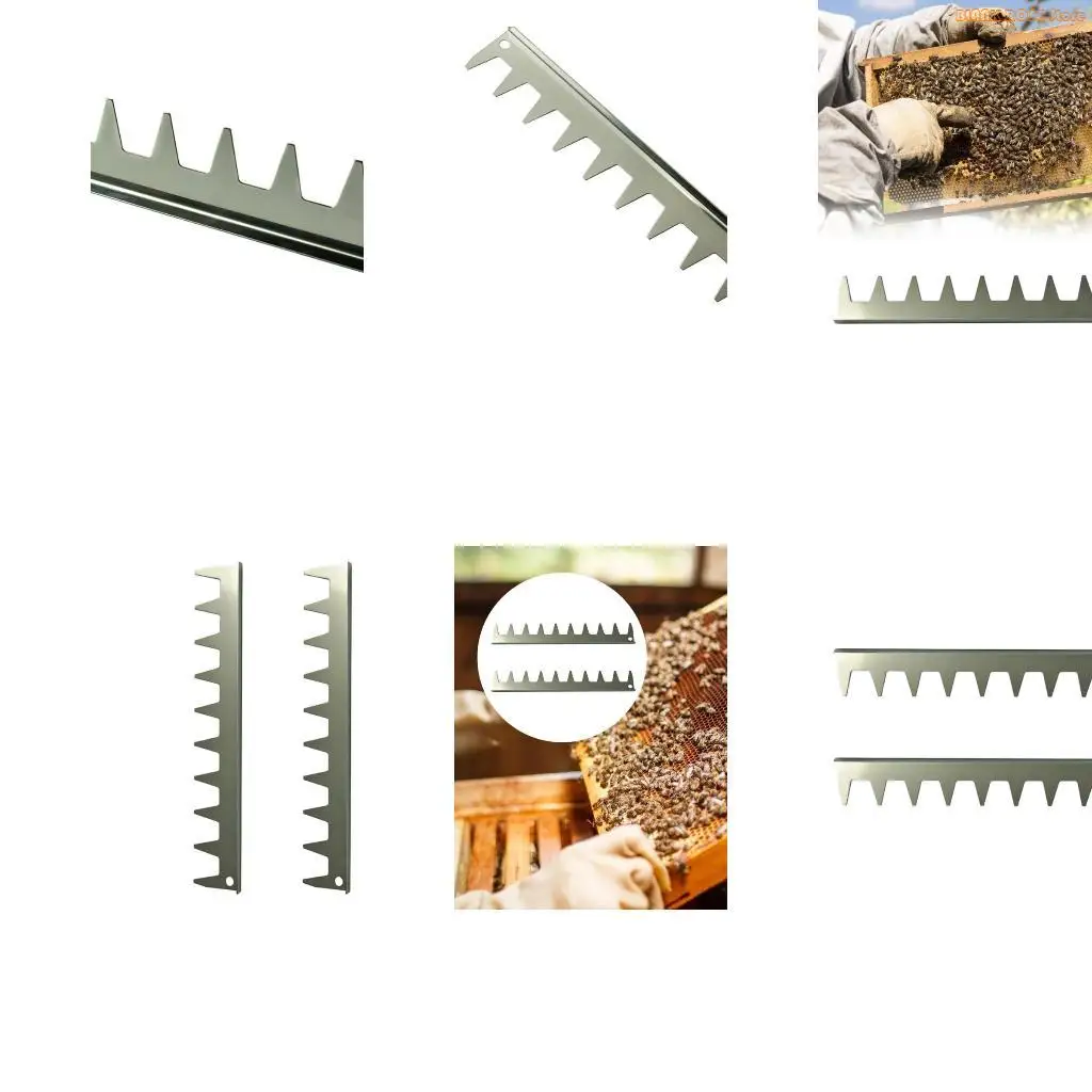 

K1AE 2 Piece Apiary Measurement Tool 9 Frame Spacer Set High Accuracy Stainless Rakes