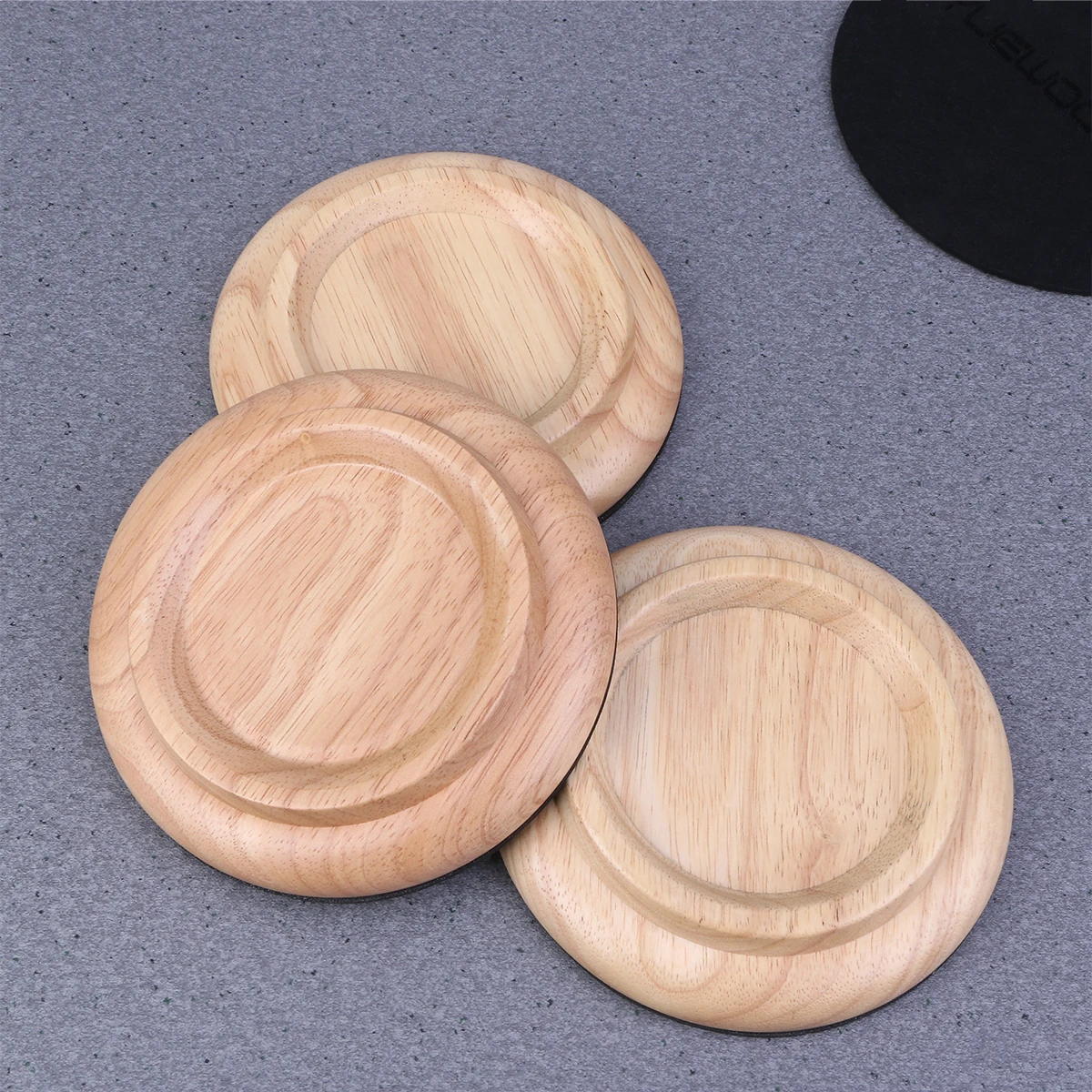

3 Pcs Hexagon Piano Mat Foot Pads Furniture for Hardwood Floors Bamboo Grand Mats