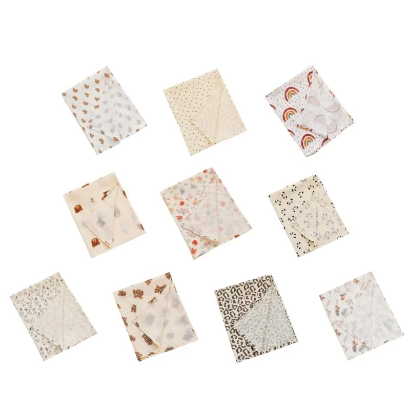 

Baby Muslin Swaddle Blanket for Boys & Girls Breathable & Skin-Friendly Wrap Soft Cotton- Muslin Swaddle Blankets Gift G2TD