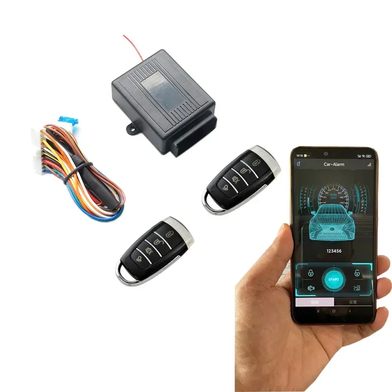 Nuevo cerradura de control central de entrada sin llave para coche, puerta de interruptor de control de aplicación de teléfono móvil, cerradura de interruptor de vibración