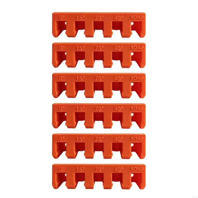 Pressure Washer Nozzle Rack with Five Labeled Slots, Open Drainage Design and 1/4-Inch Storage for Wall Storage M4YD