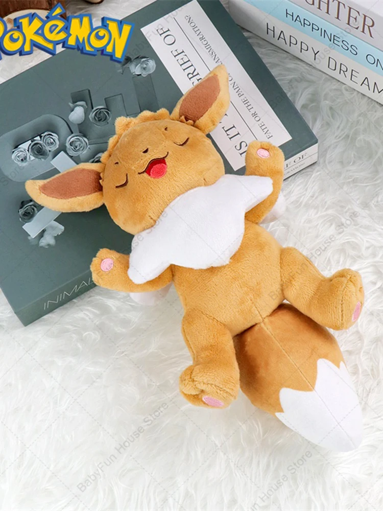 Pokemon Schlafende Gengar Eevee Charizard Sylveon Plüschtiere Kawaii Sprigatito Oshawott Fuecoco Pamo Cubone Plüschpuppen Geschenk für Kinder