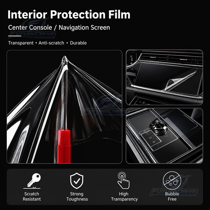 For Mercedes-Benz GLS 2020-2025 Transparent TPU Anti-Scratch Invisible Headlight Protection Film Car Accessory Trim 2