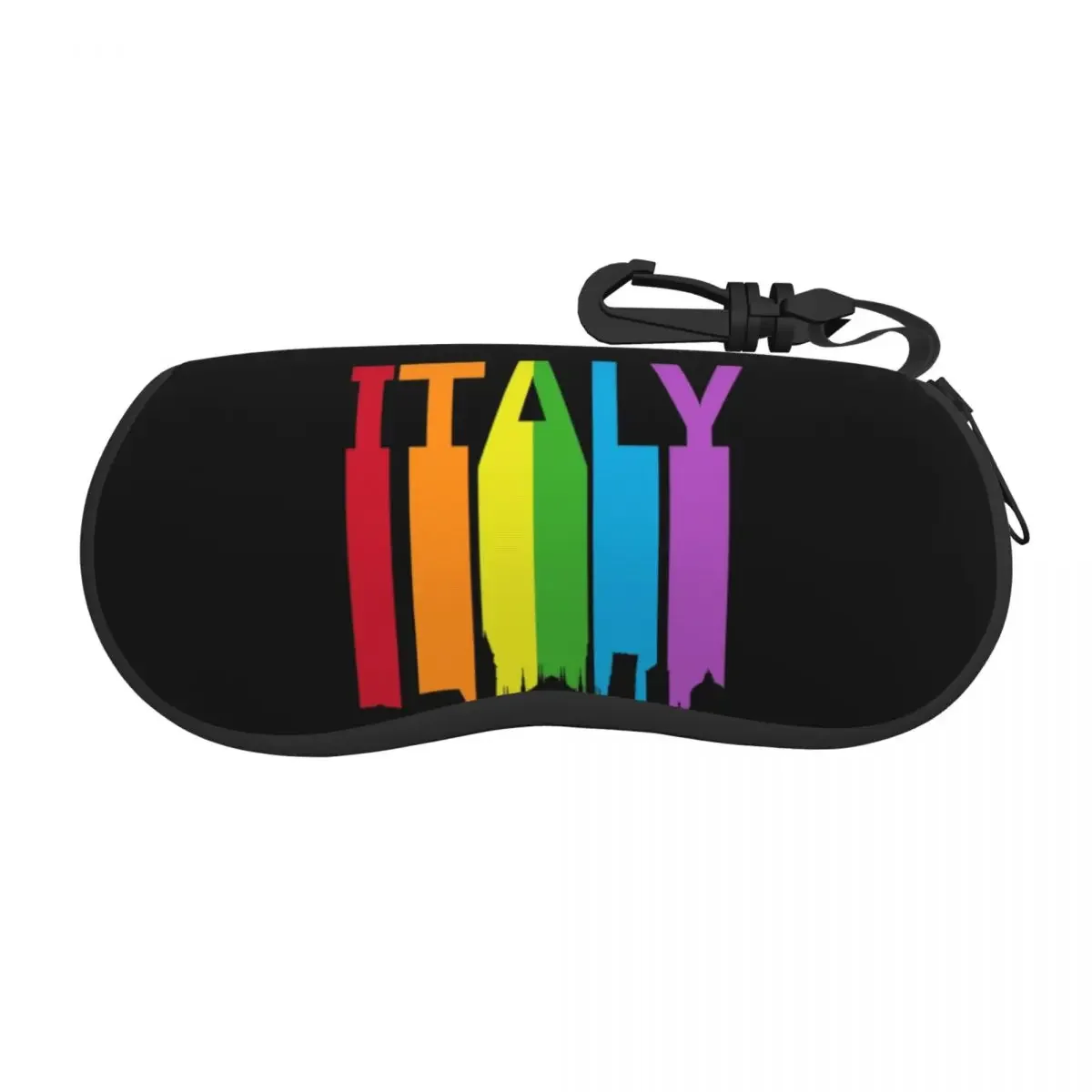 

Italy Pride Sunglasses Soft Case Neoprene Zipper Shell Eyeglass Case Custom Protective Box For Glasses