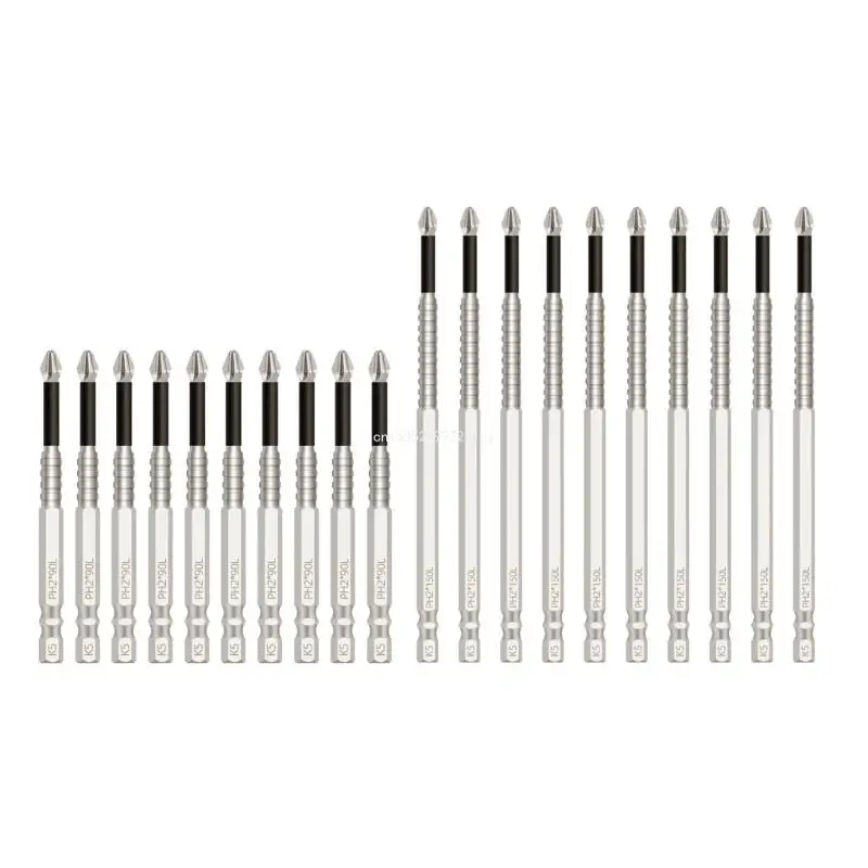 10Pieces Drill Bit Screwdriver High Hardness Tool for Furniture Repair