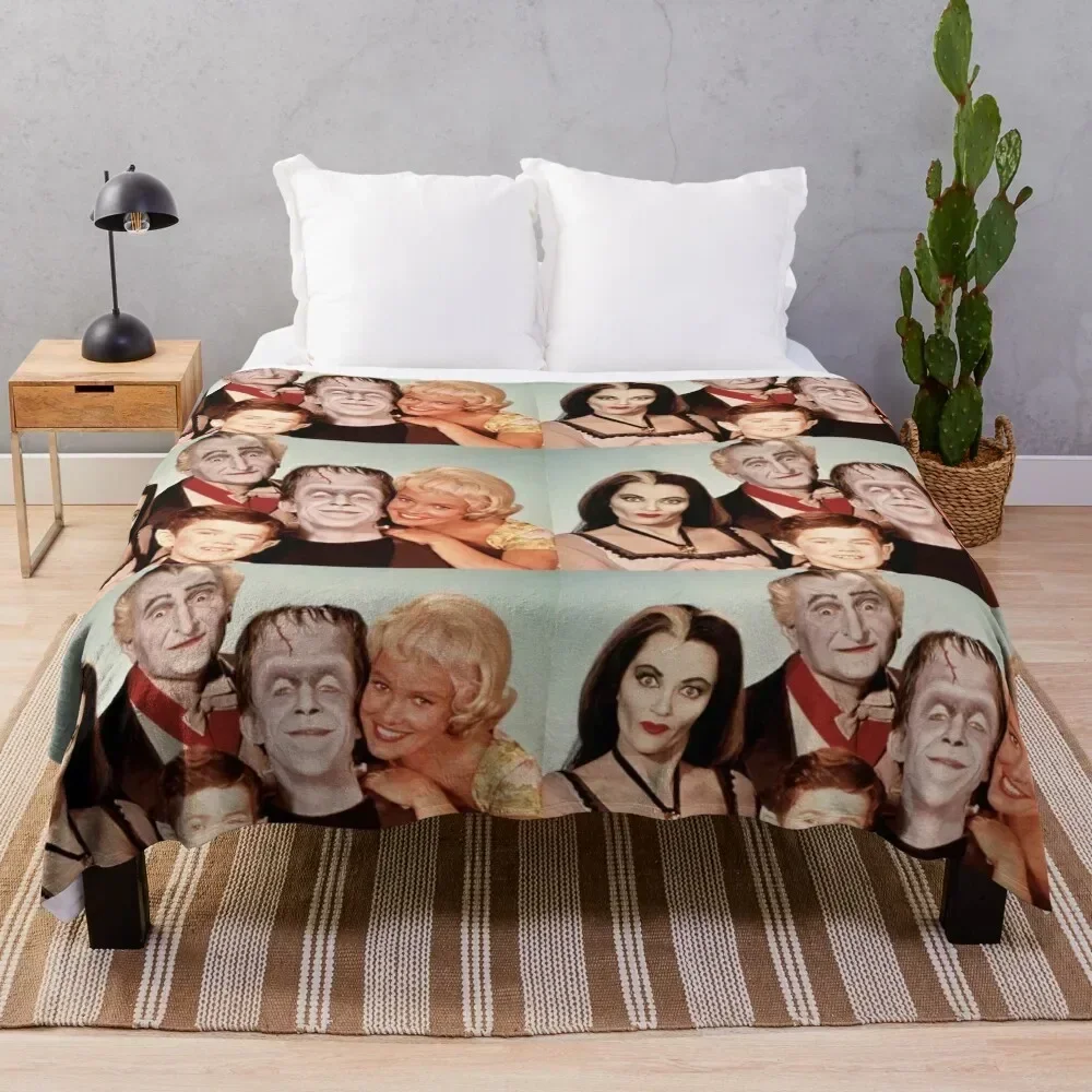 

The Munsters - vintage 60s TV show Throw Blanket Soft Solid Color Blanket for Couch Bed