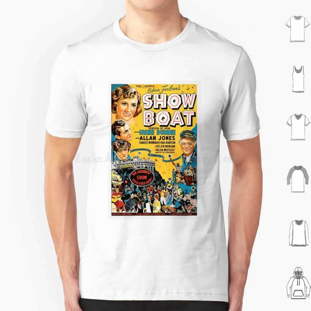 Show Boat ( 1936 ) T Shirt Men Women Kids 6xl 1930s Show Boat Movie Affiche Promotional Cool Decorative Cinema Film Pop Culture