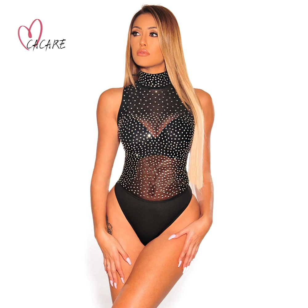 Sexy Women\'s Top Clothing Traf Mesh Bodysuit Short Jumpsuit Women Clothes Body Rompers Playsuit Leotard Overalls One Piece F0096