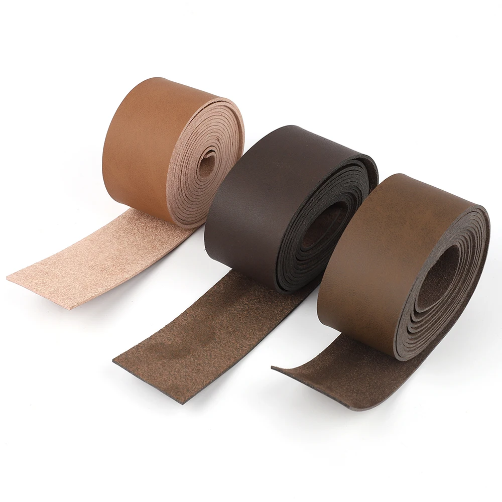 2 Meters Long Micro Fiber Leather Strips For DIY Craft Making Wide Leather Straps For Leather Accessories Belt Handle Collars